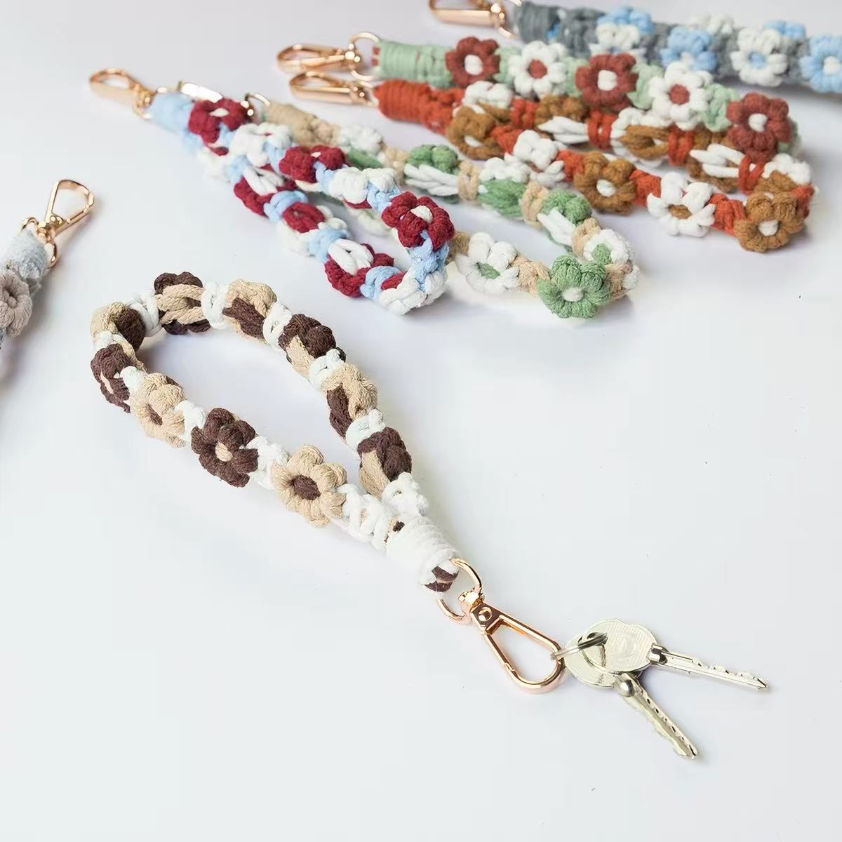 DIY cartoon keychain strap cute decorative chain