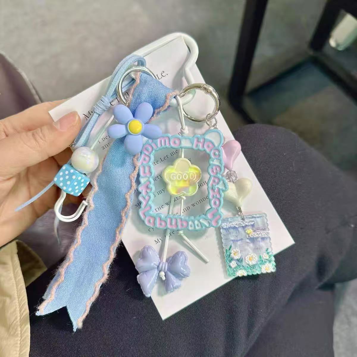 Bag charm, chain hanging, keychain, car hanging