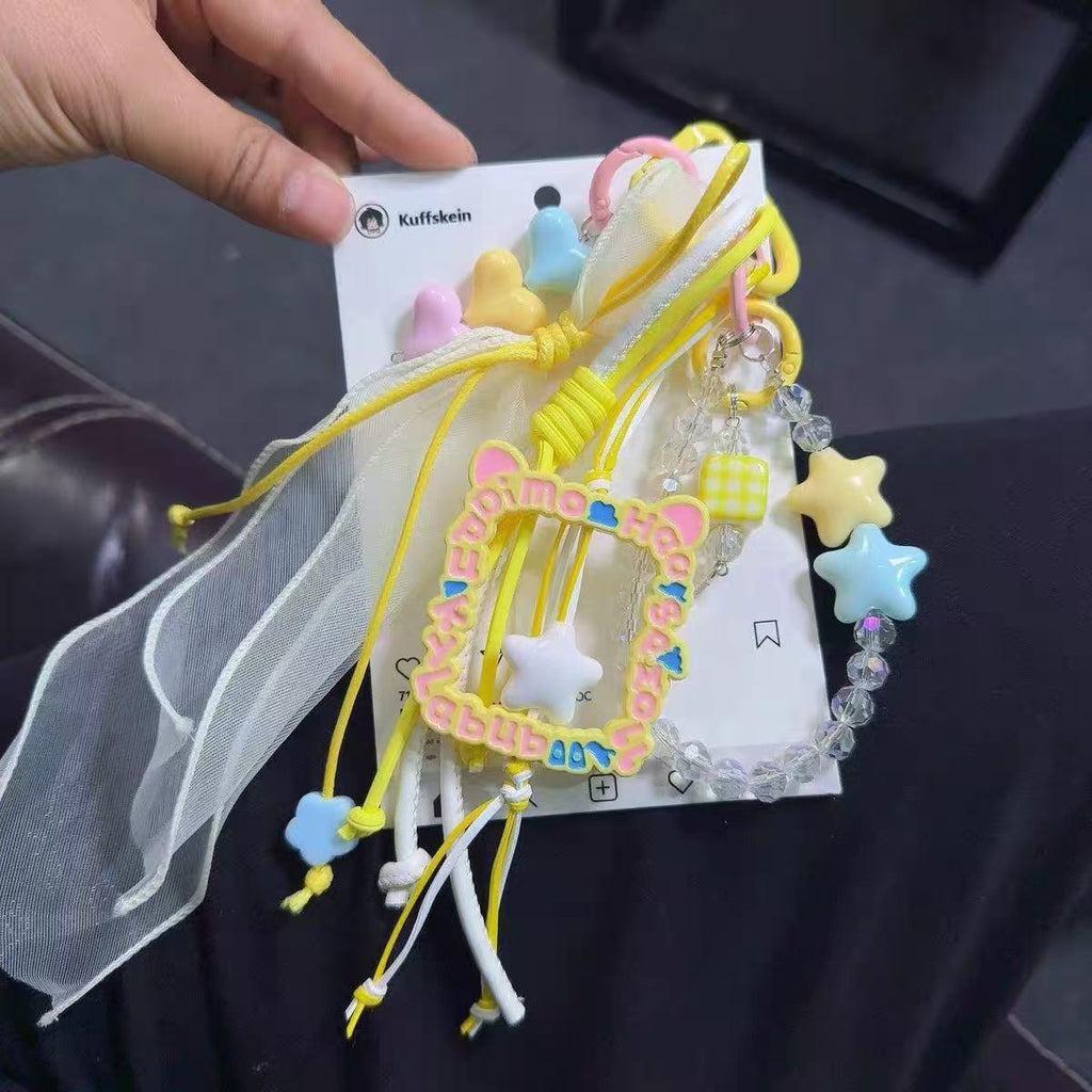 Bag charm, chain hanging, keychain, car hanging