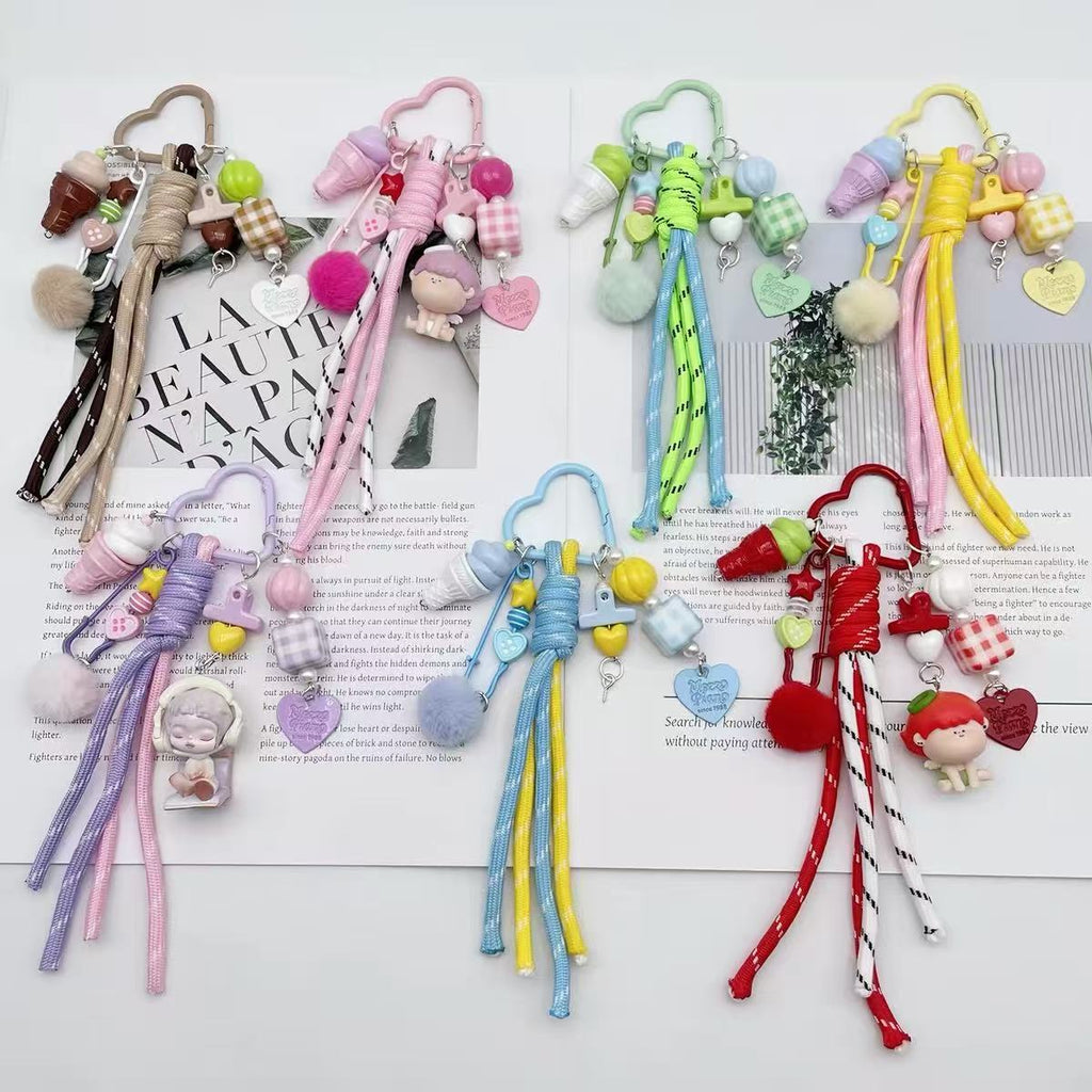 Bag charm, chain, keychain