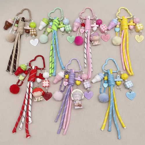 Bag charm, chain, keychain